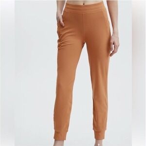 Fabletics On The Go Joggers Sequoia Orange Cold Weather Side Pockets‎ Size XS